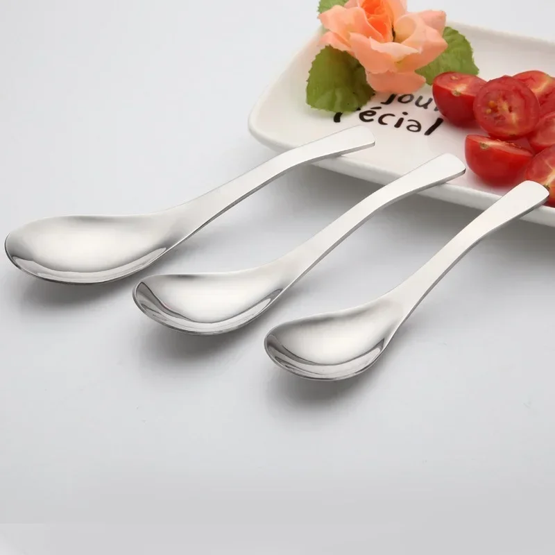 304 Stainless Steel Spoons Dinner Spoon Spoons Thickened Coffee Spoon Dessert Spoon Kitchen Tableware