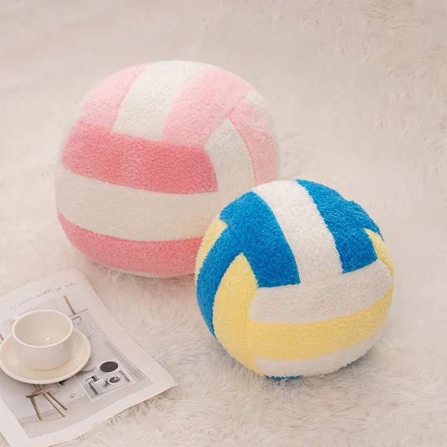 20-24cm Simulation Volleyball Ball Plush Toy Cute Volleyball Props Pillow Accompany Kids Soft Gifts for Girls Boys Room Decor 5