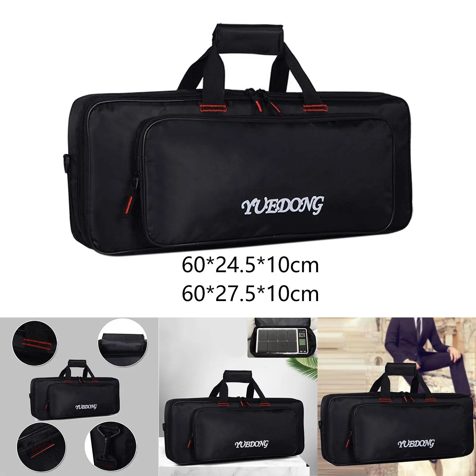 Instrument Case Wear Resisting Accessories Hand Handle Zipper for Traveling
