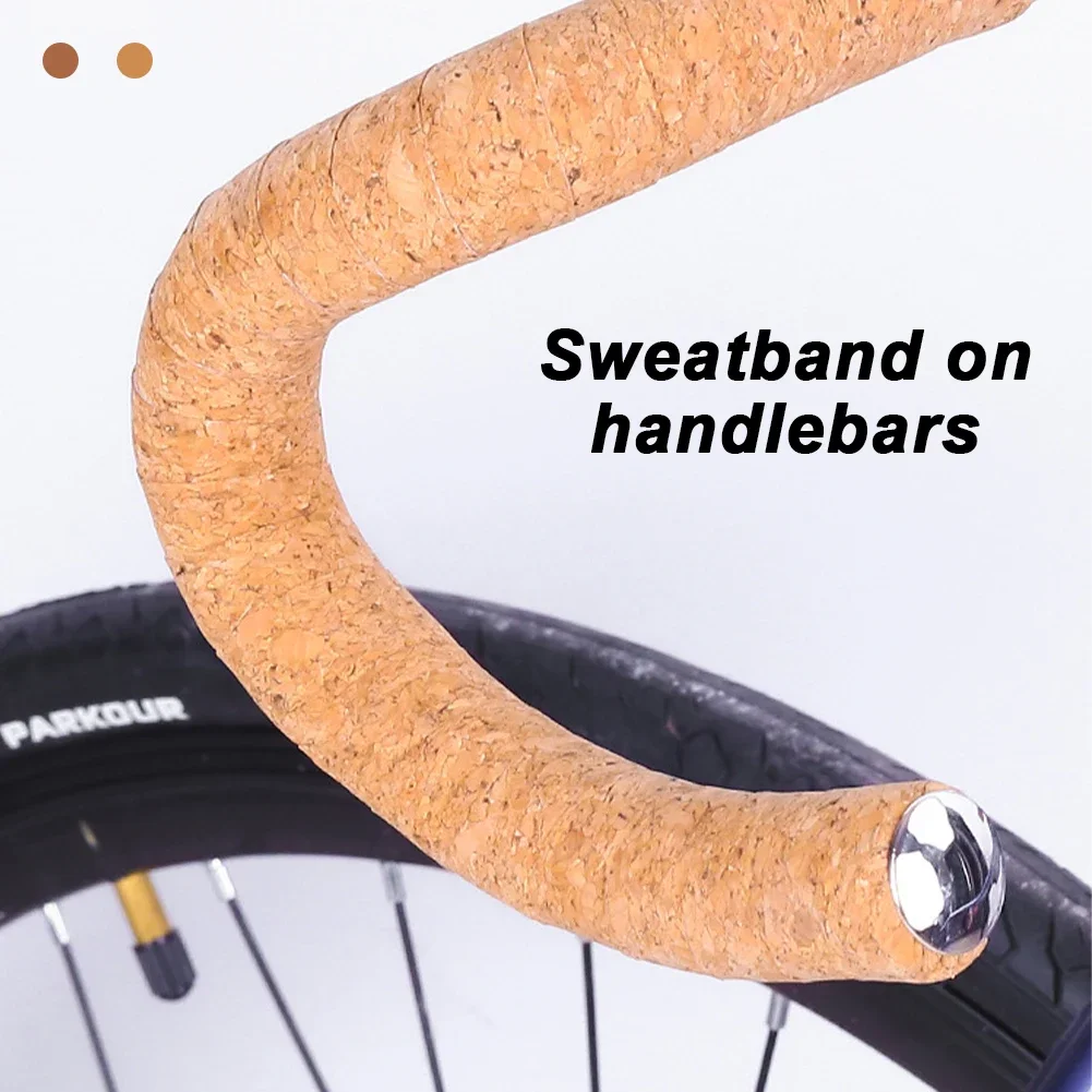 2Pcs Bicycle Handlebar Tape EVA Road Bike Shock Handlebar Tape Strap Sawdust Grain Bicycle Accessories EVA Handlebar Strap