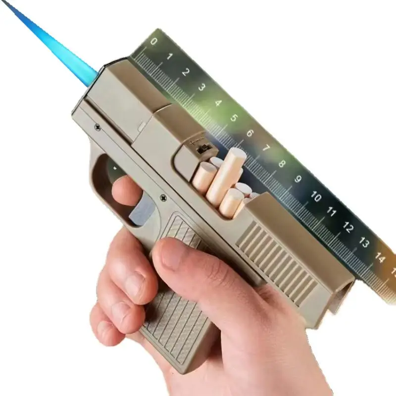 New Multifunctional Cigarette Box Lighter Gun Integrated Lighter