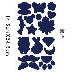 Self-Adhesive Black Repair Patches for Clothing and Outdoor Gear (A-10 Navy blue)