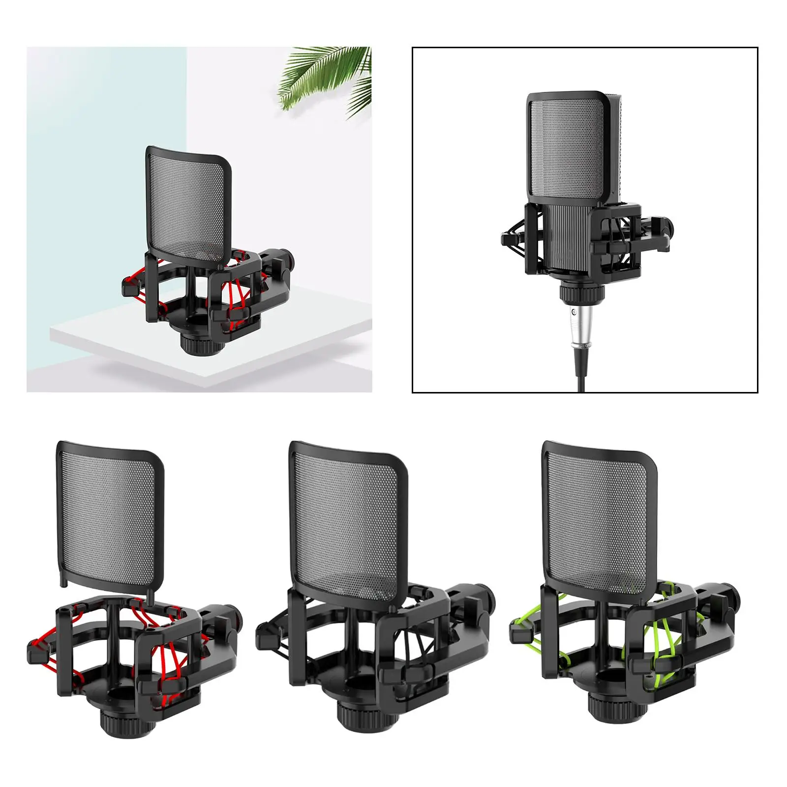 마이크 쇼크 마운트 마이크 방진 전문 견고한 스탠드 마이크 쇼크