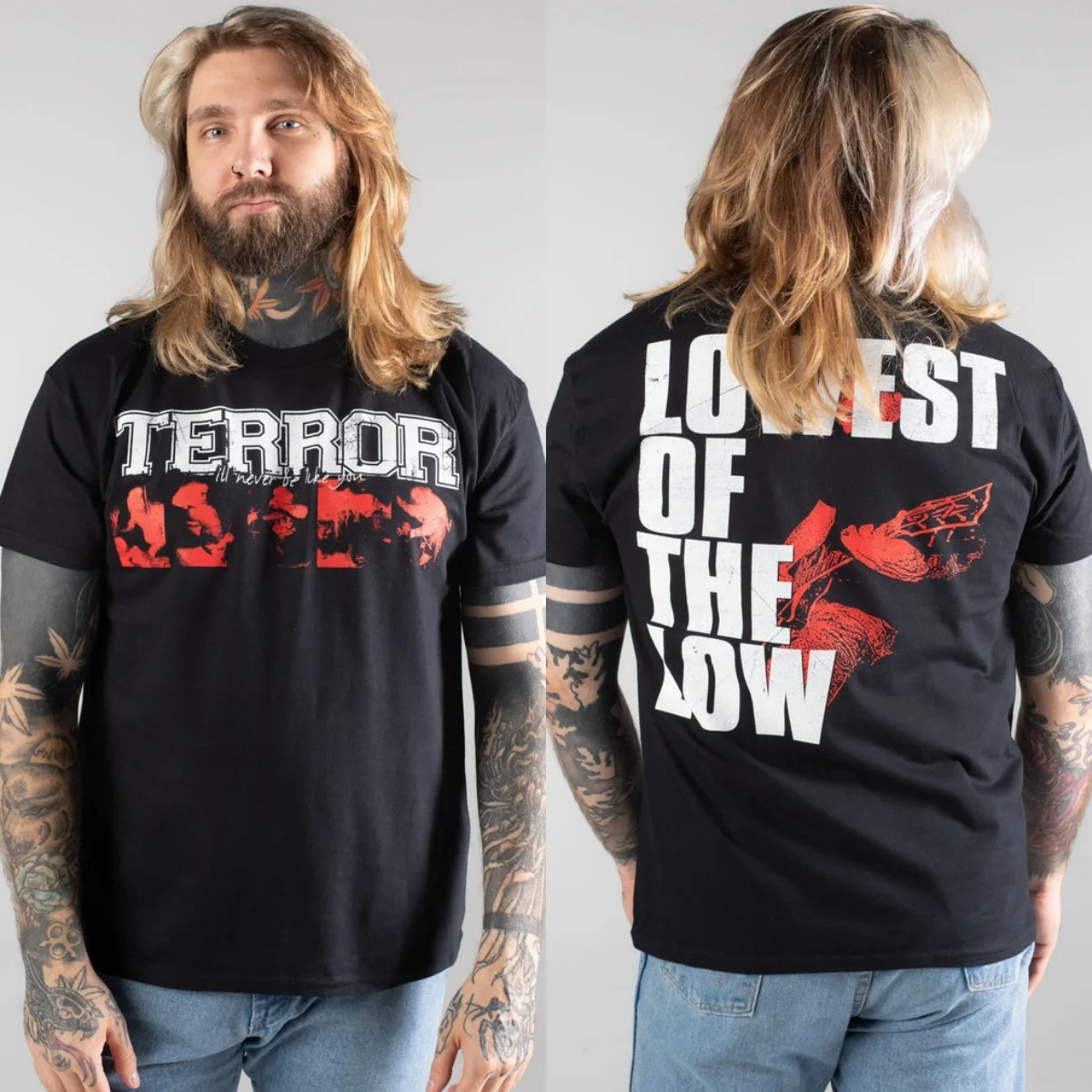 Top Terror Grafik-Baumwoll-T-Shirt Unisex Sommer Kurzarm Mode Marken-T-Shirt Luxus Casual Vintage Tees