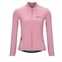 Pella Women's Cycling Jersey Long Sleeve Spring Bicycle Running Thin Roupa Ciclismo Feminina Riding Equipment 2