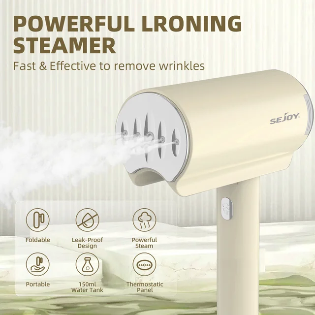 Portable Handheld Garment Steamer for Clothes – Fast Heating Wrinkle Remover