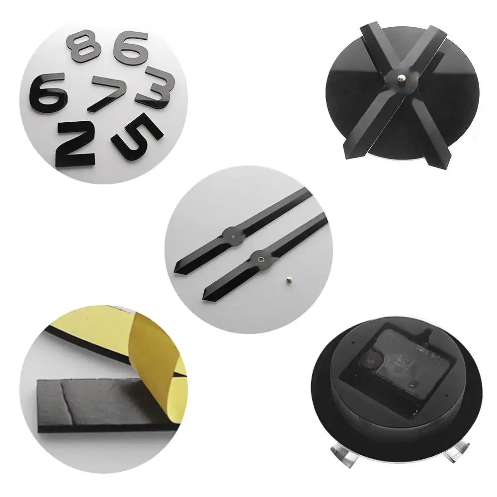 Dentist Tools Frameless 3D Wall Clock Dental Practitioners Clinic Stomatological Hospital Orthodontics Room Art Decor Clock 5