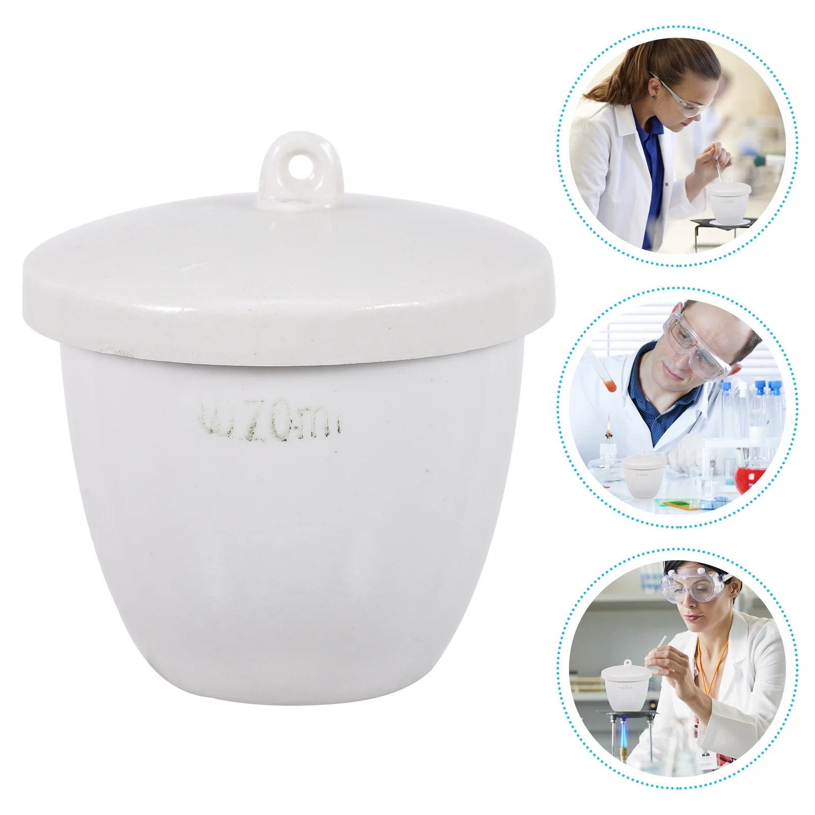 

4 Pcs Crucible Furnace Bowl Multifunction Melting Tool Ceramics Practical Refining