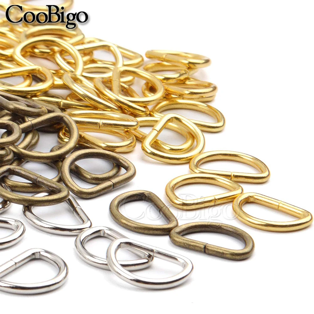 Dee D Ring Buckle Clasp Handbag Purse Strap Belt Bag Backpack Dog Collar Chain Buckles DIY Accessories Thickness 20mm 10pcs d ring buckle