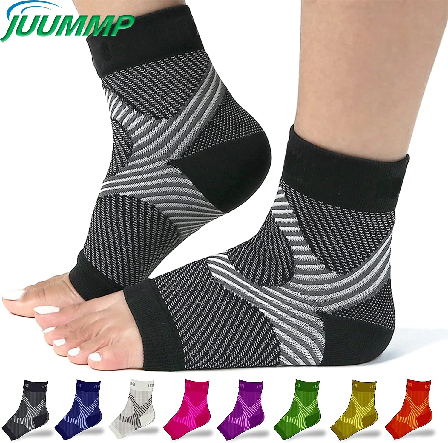 Plantar Fasciitis Compression Ankle Brace Socks Sleeves 1Pair Foot Arch Support Heel Pain Achilles Tendonitis Relief ankle support ankle straps fitness ankle straps ankle support brace