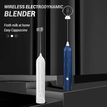 커피용 휴대용 우유 거품기, 전기 거품기, USB 휴대용 거품기, 음료 믹서, 거품 제조기, 계란 비터, 가정용, 2 in 1, 3 단계 속도
