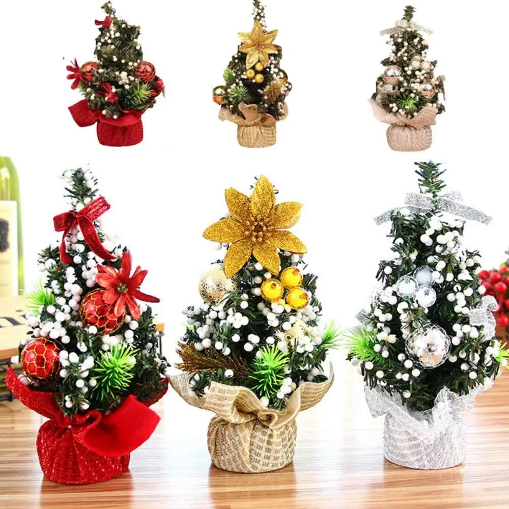 Christmas Tree Mini Christmas Set Tree Desktop with Kids Gifts Christmas Tree Small Decoration