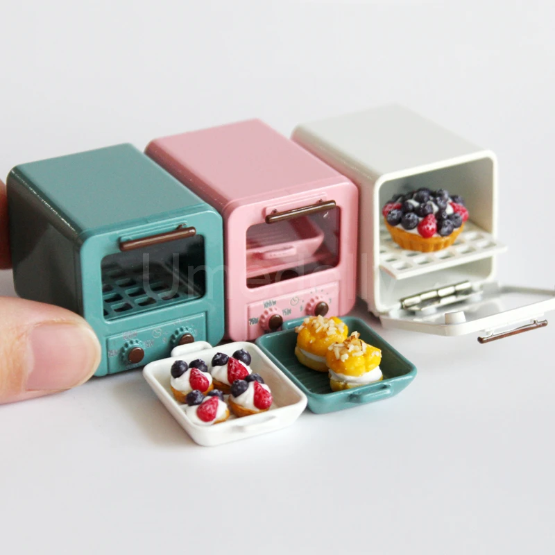 Electrodomésticos de horno en miniatura para casa de muñecas, Mini utensilios de cocina OB11 Barbies, accesorios de juguete para decoración de casa de muñecas a escala 1/12|Juguetes de cocina| - AliExpress