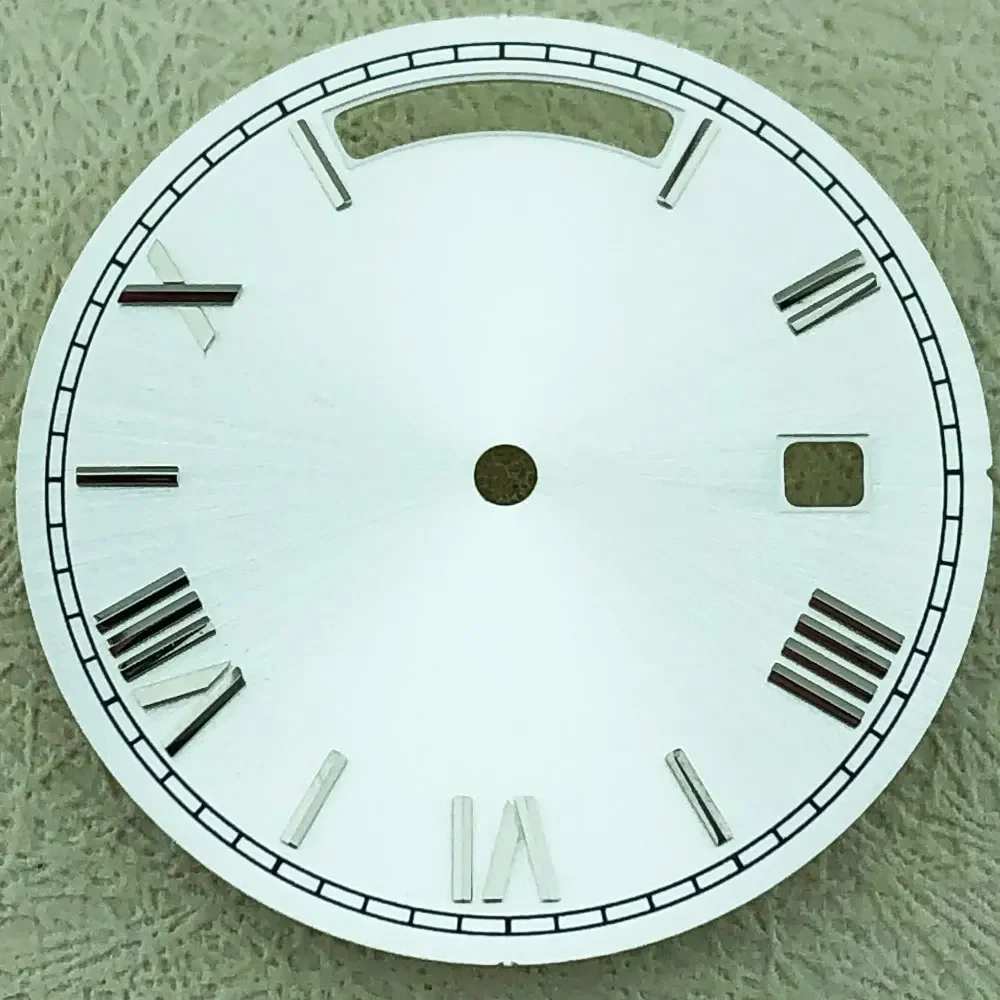 Elegant 31mm Roman Dial with Dual Calendar for Automatic Mechanical Watches