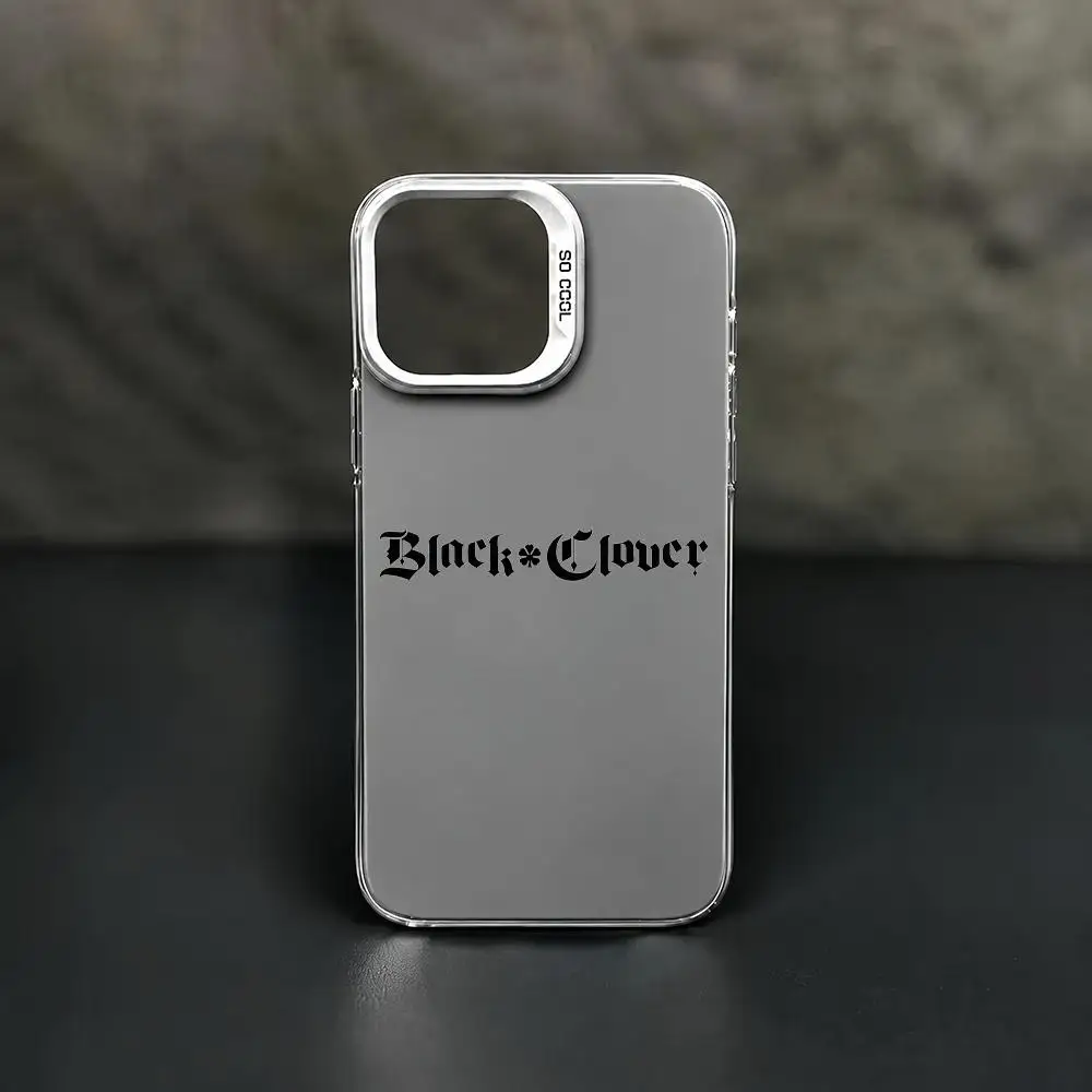 Black Clover Logo Shockproof Color Gradient TPU Phone Case