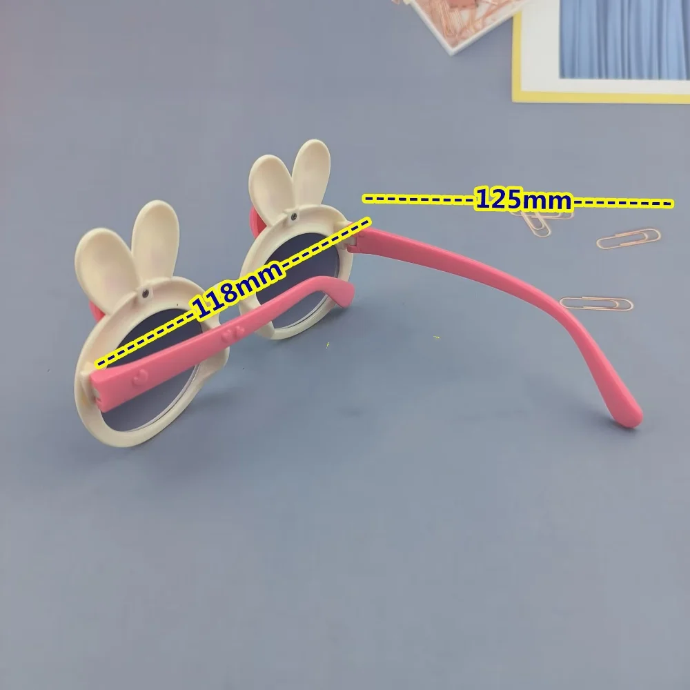 Children's cartoon bunny sunglasses cute little girl sun protection