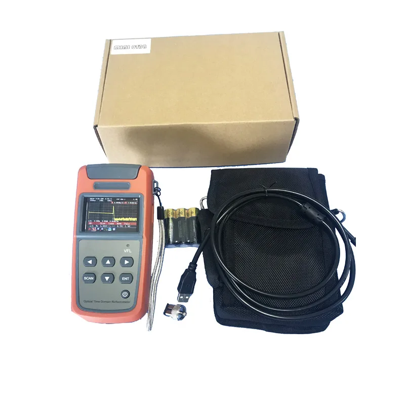 

JW3305A Mini OTDR Optical Fiber Ranger Optical Time Domain Reflectometer 1550nm Build in VFL 60KM Distance