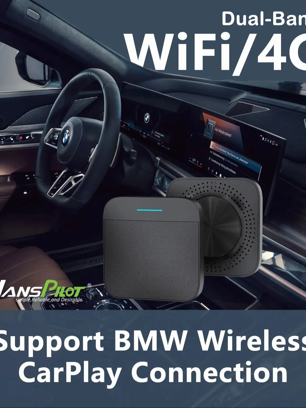 HansPilot ī÷ Ai TV ڽ, BMW ȵ̵ 10  ī÷, ڵ 4G LTE  Ʈ ڽ, NCP0026