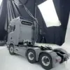 6x6 1/14 770S RC Tractor Truck Remote Control Car Painted Finished CNC Differential Lock Axles Sound Light Vehicle Toy Model 4