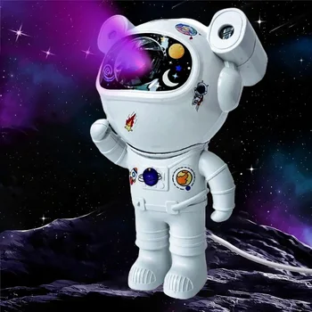 Astronaut Galaxy Starry Projector Lamp LED Night Light Star Sky Night Lamp Bedroom Home Decorative Kids Birthday Christmas Gift