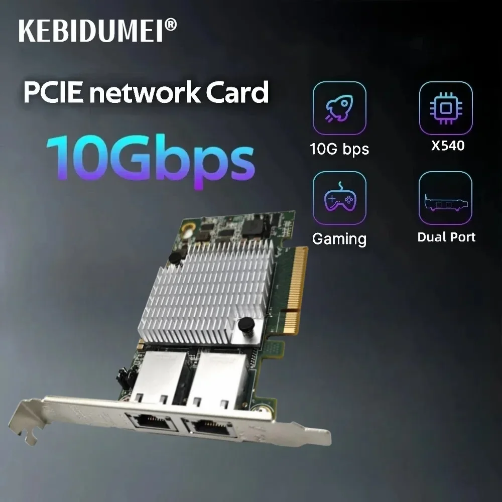 High-Speed Dual-Port 10Gbps Ethernet Network Card