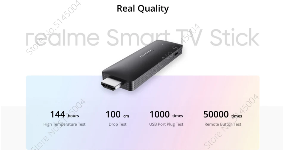 realme 4K Smart TV Stick 1080P Global Version 1/2GB RAM 8GB ROM ARM Cortex A35 Quad Core Bluetooth 5.0 Google TV Stick Android