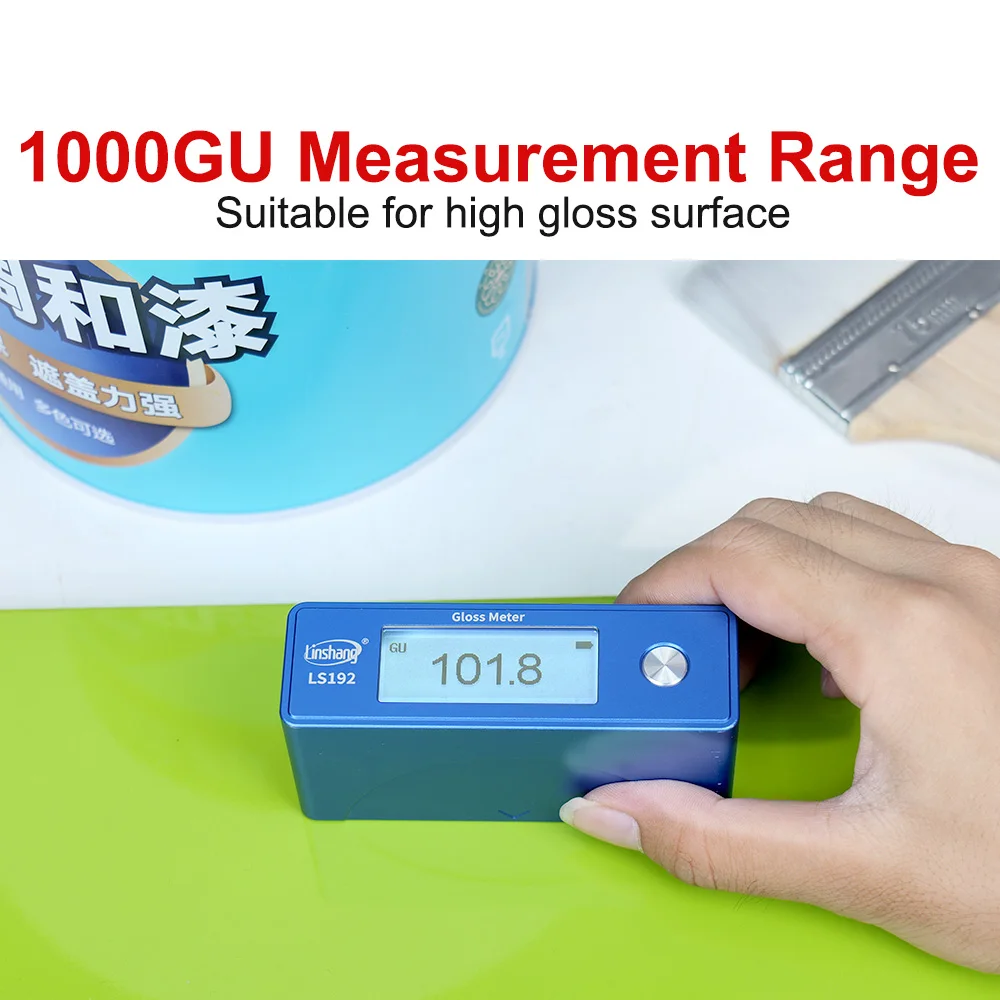 Gloss Meter Paint Glosmeter Glossmetre Glossmeter Car LS192 Metal Body 60&deg; Universal Angle Design Large Measuring Range 1000GU