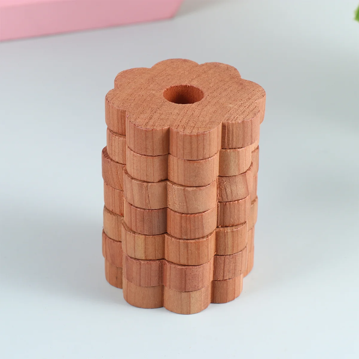 

20 Pcs for Wardrobe Cedar Ring Cedarwood Bamboo Wooden Fragrant