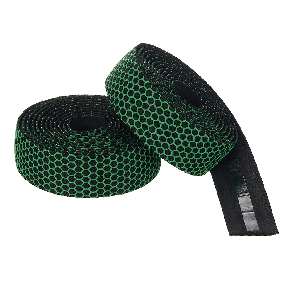 New Bike Handlebar Road Bicycle Anti-slip Silica Gel EVA Shock Absorption Handle Bar Tape Cycling Wrap End Plug 1Pair