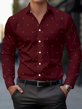 Men’s Polka Dot Print Shirt 1