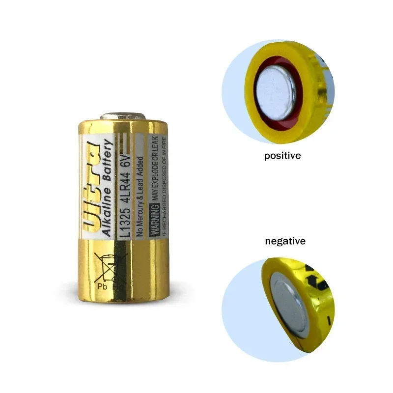 Alkaline Battery Disposable Battery 20pcs 4LR44 6V Batteries L1325 4AG13 4A76 544 Primary Dry Alkaline Battery Cells Car Remote Watch Toy Calculator
