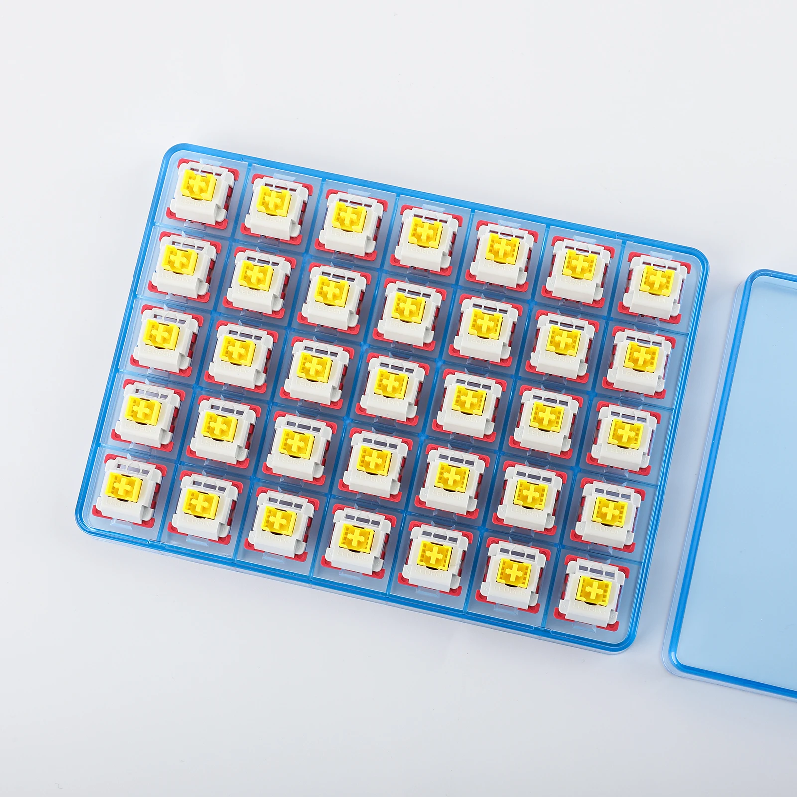 Epomaker x Leobog Nimbus Teclado Interruptor Linear de Pinos com Pom Stem Slot Led Compatível com Teclas mx v3 34gf 35 Pcs - Imagem 4