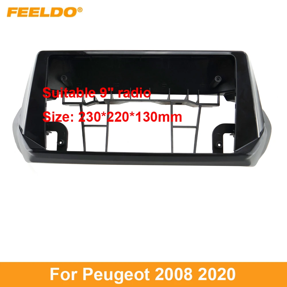 

Автомагнитола FEELDO, стерео, 2DIN, рамка Fascia ДЛЯ Peugeot 2008 (2020), 9 дюймов, большой экран, аудио, стерео, панель приборной панели, крепление, комплект отделки