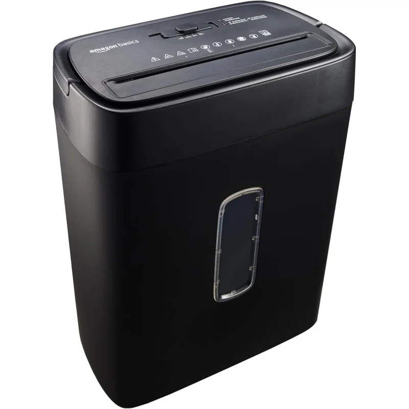 Basics Cross Cut Paper and Credit Card Shredder, 12 Sheet (New Model), Black