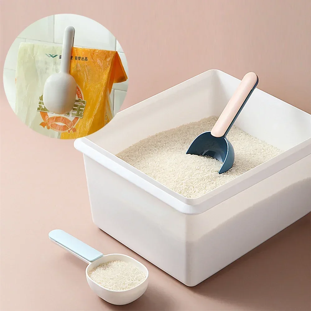 Measuring Spoon with Bag Clip Sealing Long Handle Cute Scoop Rice Digging Flour Digging Rice Baking Pet Feeding Dog Cat Food kitchen measuring spoons measuring spoon set measuring cup and spoon set