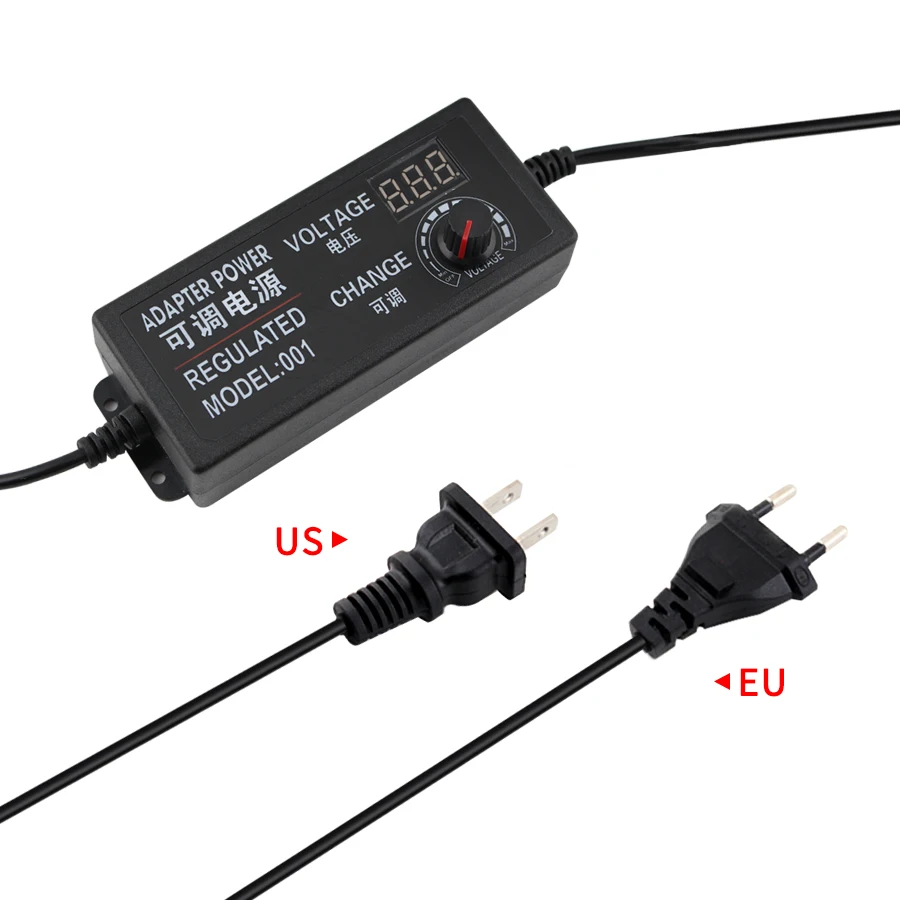 Adjustable Power Adapter 3V -24V 2A 3A Various Voltage 3V 9V 12V Switching Power Supply 3V -12V 5A LED Display Screen Adapter etm k3020spl switching dc power supply 6 bit color screen high precision programmable dc stabilized power supply