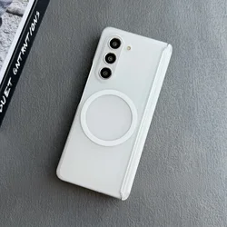 Business Translucent Magnetic Magsafe Phone Case with Clear Hinge Protection - Galaxy Z Fold 8 Ultra (Matte CX)