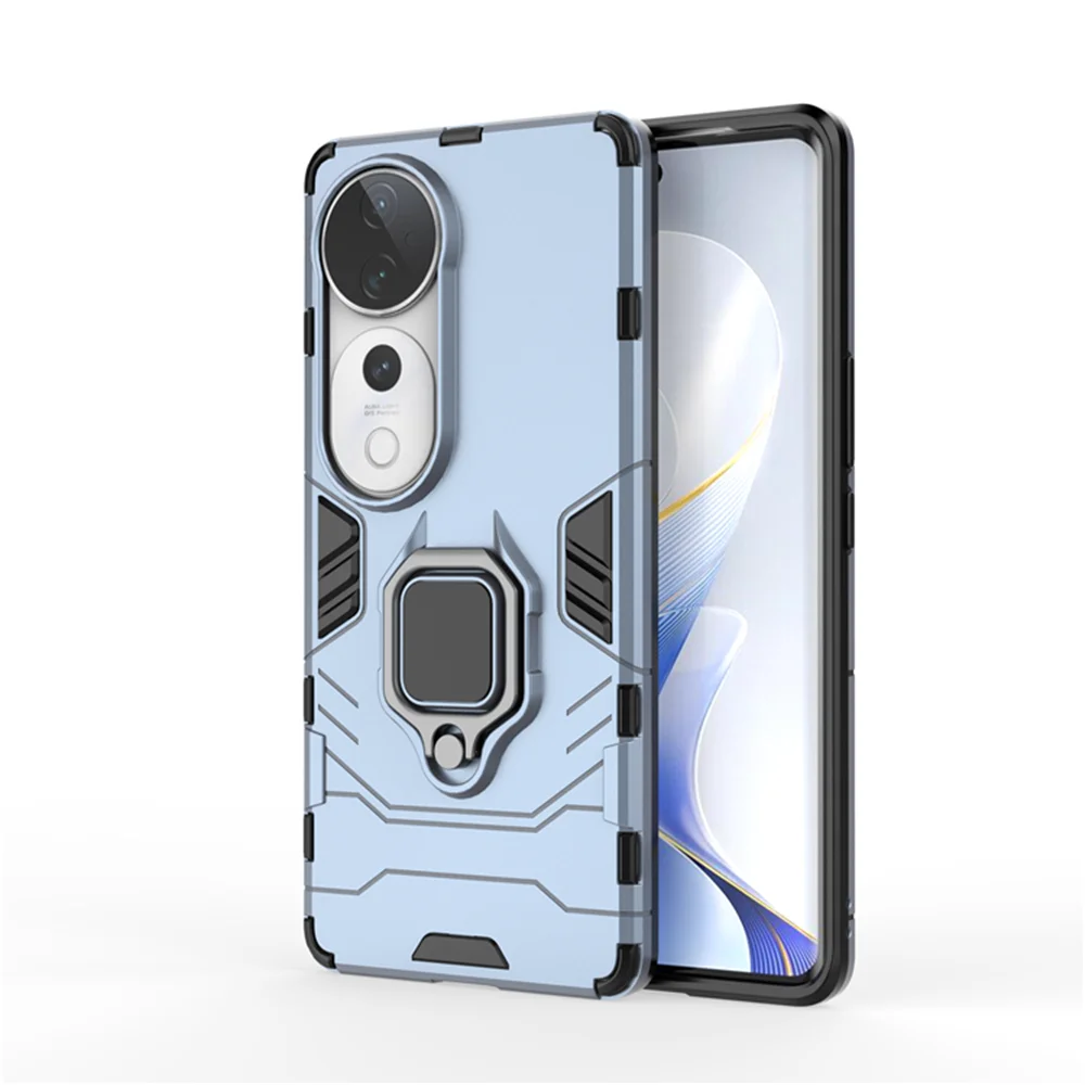 Luxury Ring Back Cover Stand Armor Shockproof Phone Case