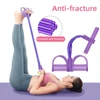 6-Tube Multi-function Abdominal Trainer With Foot Pedal For Sit-ups Fitness Abdominal Toning Arm Strengthening Resistance Band