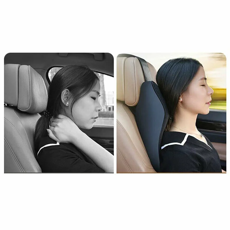 Comfortable Car Seat Neck Headrest Cushion Memory Cotton For Neck Back For Office Chair 3-point Support Design Reduce Fatigue