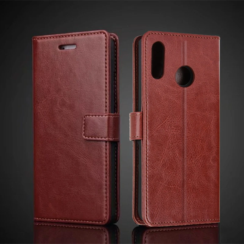 Premium PU Leather Flip Wallet Case for Huawei Nova 3i - Retro Business Card Holder Phone Cover