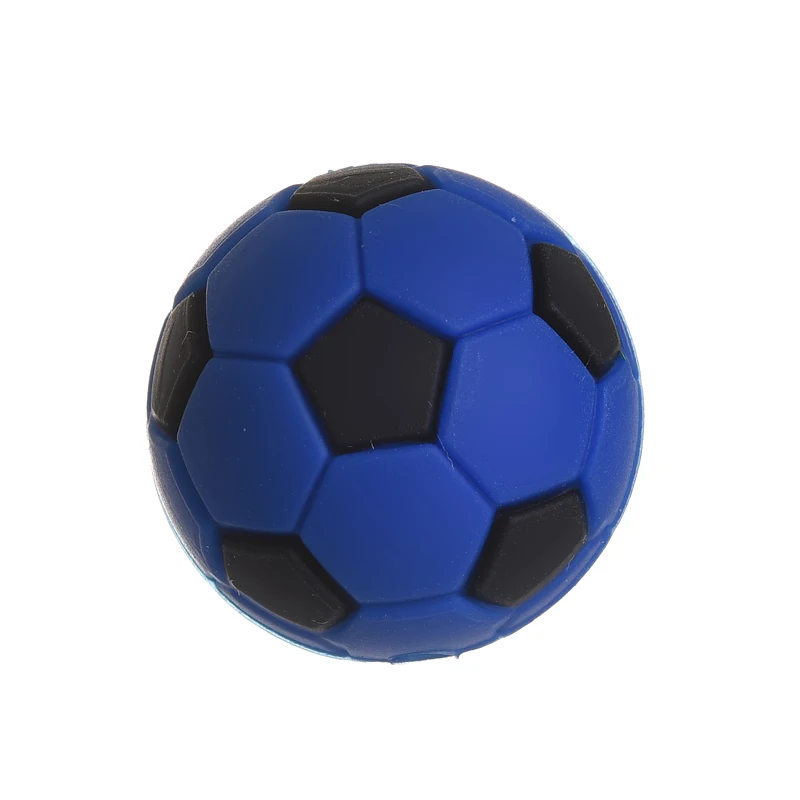 19mm 10Pcs Silikon Runde Perlen Fußball Stil Zahnen Kauen Perlen Für Baby Pflege Spielzeug Geschenk DIY schnuller Kette Schmuck Machen – Detail 6