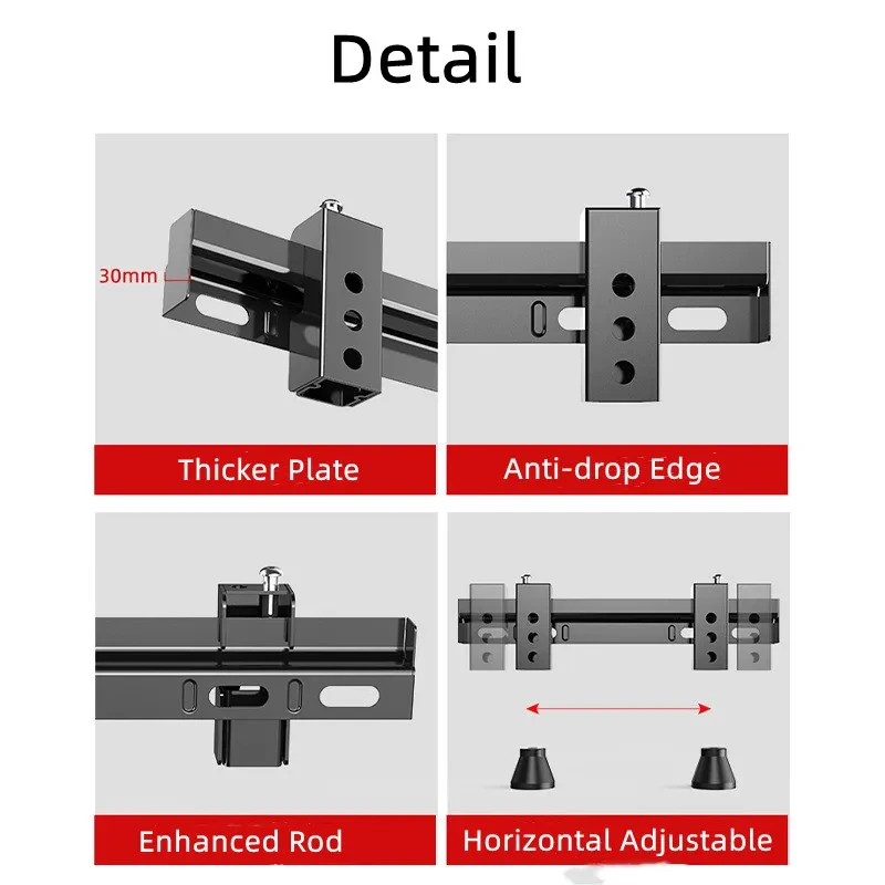 TV Wall Mount Fixed for Most 25-55 Inch TV Two Hole Hanging Bracket Easy Install