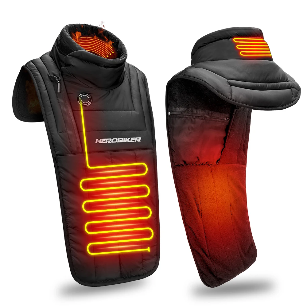 Motorrad Warmer Hals Winter Hals Brust Warm Winddicht Wasserdicht Outdoor Skifahren Kältebeständig Heizung Hals Schnee Reiten Warmer Hals – Detail 12