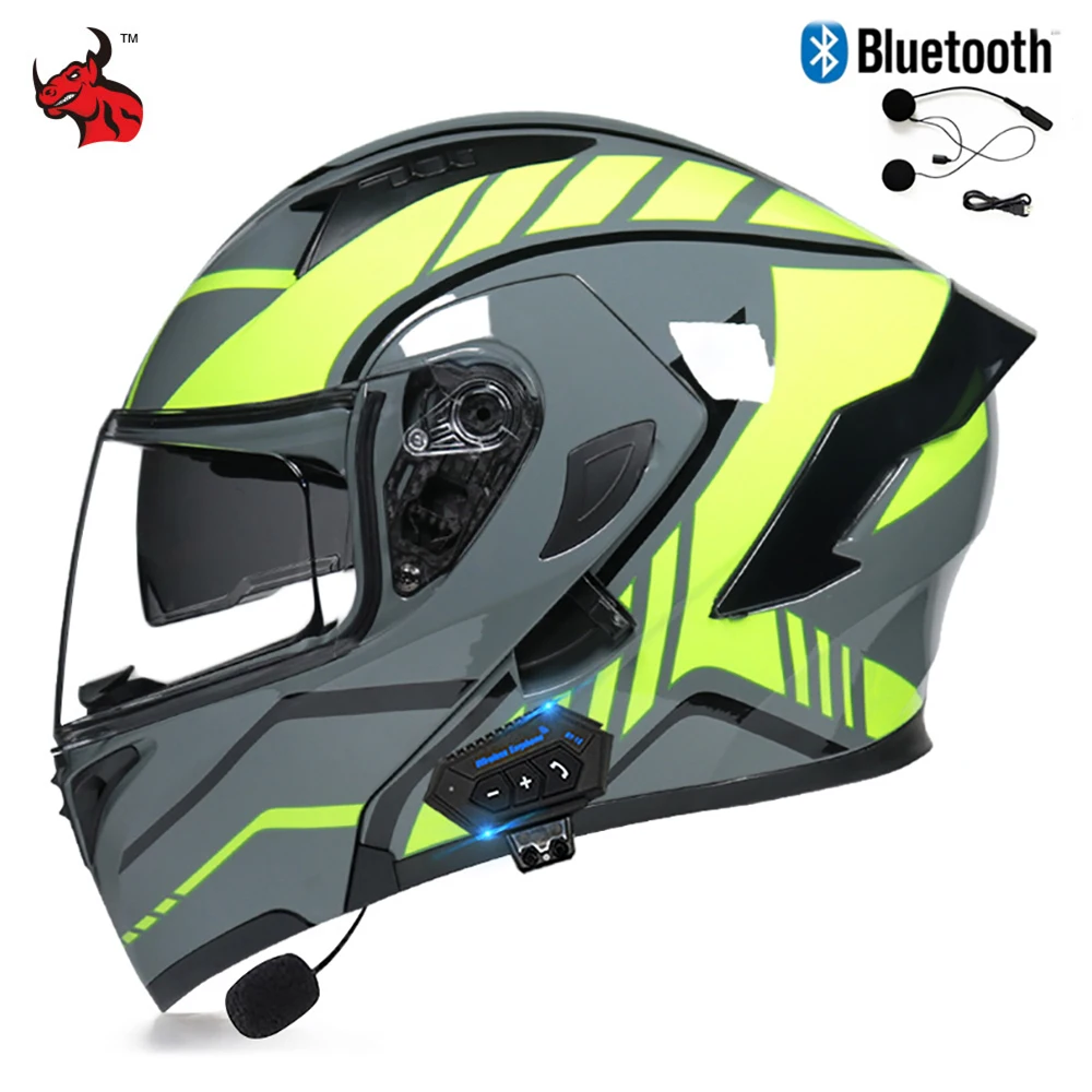 

Full Face Helmets For Motorcycles Electric Motorbike Secure Helmet Motorcycle Accessorie Carrying Bluetooth Earphones