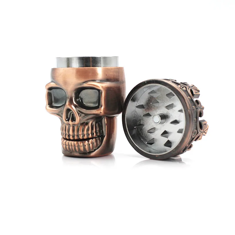 Plastic Skull Herb Tobacco Grinder Crusher herb grinder tobacco grinder manual spice grinder