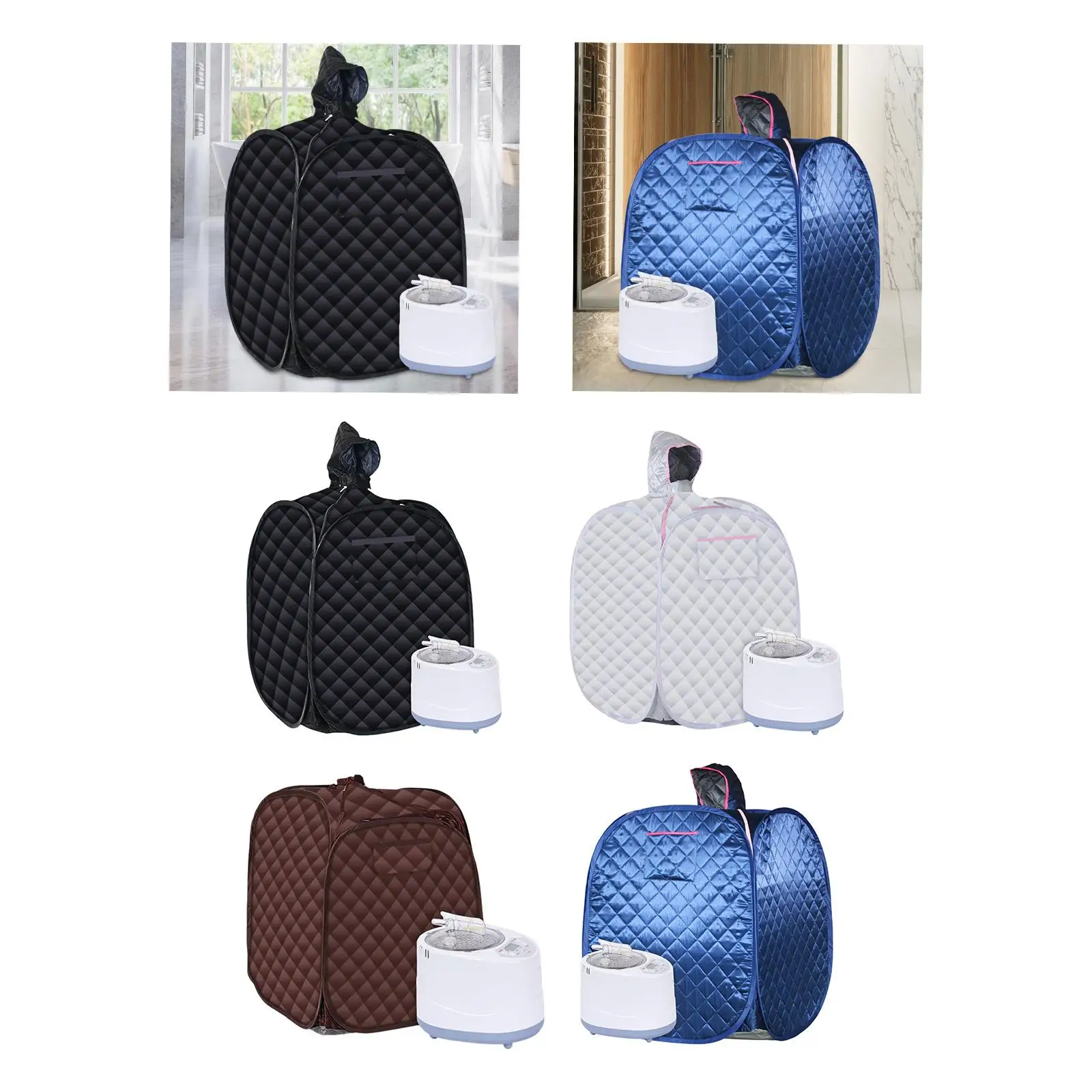 Folding Steam Sauna Tent US Plug Folded SPA Sauna Room for Hotel Gift Travel 4