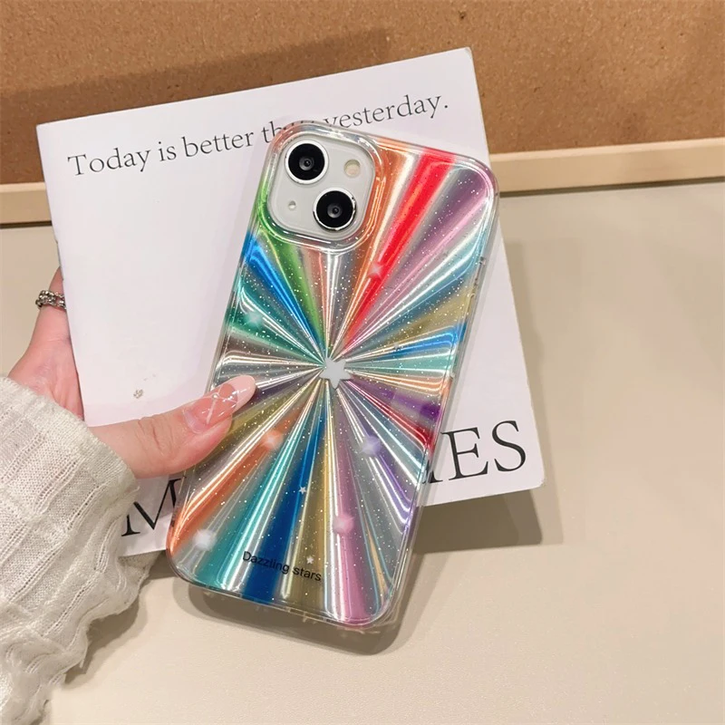 Custodia IPhone 12/12 Pro Con Farfalla Glitterata | Morbida TPU, Design 3D, Donne E Ragazze - copertina