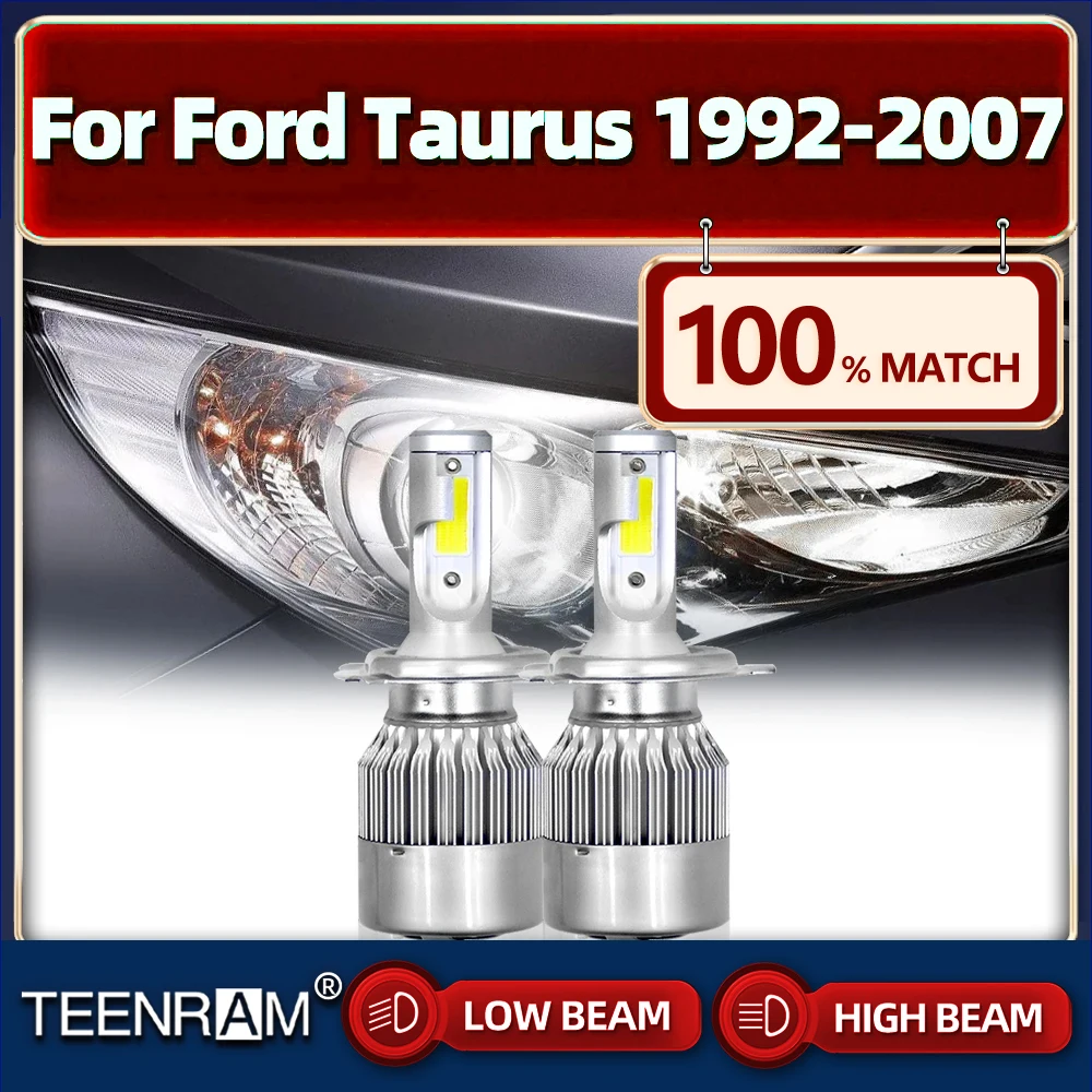 

Car Headlight Bulbs 20000LM Auto Front Lamp 12V 6000K Turbo Car Light For Ford Taurus 1992-2001 2002 2003 2004 2005 2006 2007
