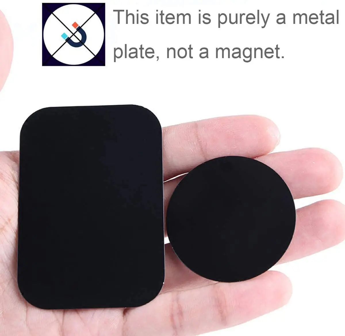 5pcs/Set Metal Disk Plate for Magnetic Phone Holder Black Iron thumbnail 9